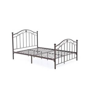 lot 139 image: Hodedah Bronze Full-size Metal Panel Bed with Headboard and Footboard, HI804 F Bronze. May be missing hardware.