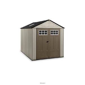 lot 401 image: Rubbermaid Big Max Ultra 10.5 ft. x 7 ft. Storage Shed, 2035891 - Open Carton - May be Missing or Have Damaged Parts - For PartsRestore.