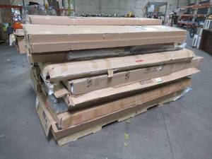 lot 145 image: WHOLESALE MIXED PALLET OF MISCELLANEOUS FURNITURE, BUILDING MATERIALS AND MORE