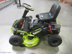 lot 2 image: Ryobi 38 in. 100 Ah Battery Electric Rear Engine Riding Lawn Mower RY48111