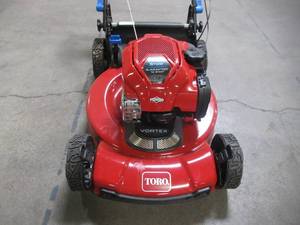 lot 9 image: Toro Recycler 22 in. Briggs & Stratton SmartStow Personal Pace High-Wheel Drive Gas Walk Behind Self Propelled Lawn Mower 21465