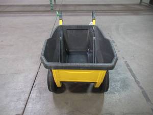 lot 37 image: Gorilla Carts 7 cu. ft. Evolution Poly Yard Cart GCR-7