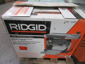 lot 42 image: RIDGID 13 in. Thickness Corded Planer R4331