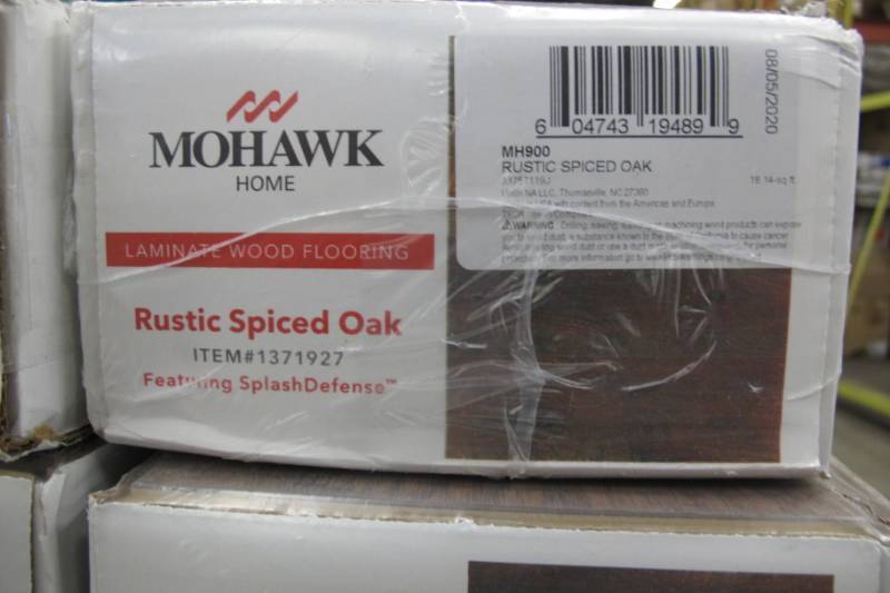 lot 519 image: 30 Boxes (500 Square Feet) Mohawk Home Rustic Spiced Oak Laminate Wood Flooring