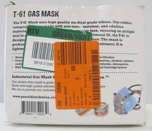 lot 534 image: Parcil Safety Half Face Reusable Respirator and Gas Mask