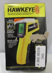 lot 543 image: Hawkeye Non-Contact Forehead Infrared Thermometer for Human Temperature Reading