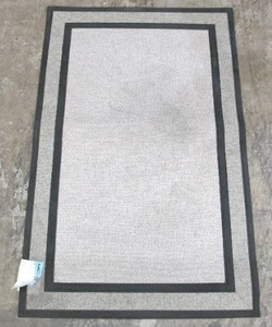 lot 554 image: Trafficmaster 30 in X 47 in Grey Beige Welcome Door Mat