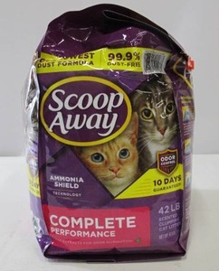 lot 559 image: Scoop Away Complete Performance Cat Litter - 42 LBS - Ammonia Shield