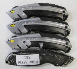 lot 562 image: Lot of 4 Husky Stanley Utility Knives