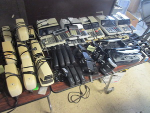 PANASONIC COMMERCIAL ELECTRIC STAPLERS, SHARP CALCULATORS, TAPE DISPENSERS, HOLE PUNCHES, MORE
