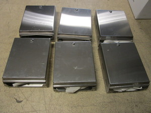 BOBRICK STAINLESS STEEL PAPER TOWEL DISPENSERS