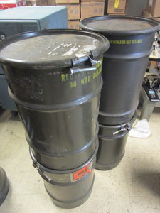 HEAVY-DUTY METAL BARRELS, SEALABLE, REUSABLE