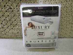 lot 11 image: (BS) King Size Waterproof Mattress ...