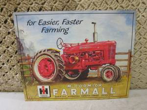 lot 125 image: (E-2) McCormick Farmall Tractor Tin...