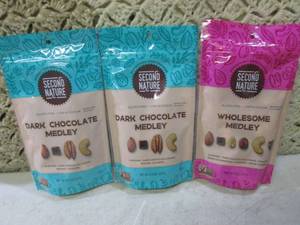 lot 163 image: (B-2) 3 Bags of Mixed Nuts  Chocola...
