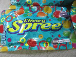 lot 168 image: (B-2) 20 Bags of Chewy Spree Candy ...