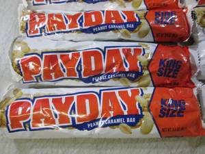 lot 179 image: (B-1) 12 King Size Pay Day Candy Ba...