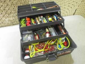 lot 189 image: (CSB) Fishing Tackle Box Packed Ful...