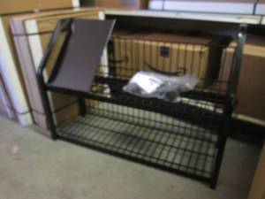lot 207 image: (A-4) Short Metal Rolling Rack...