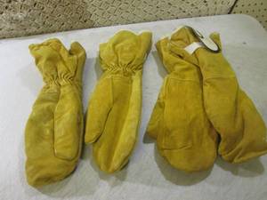 lot 242 image: (F-1) 2 Pair of Leather Pile-Lined ...