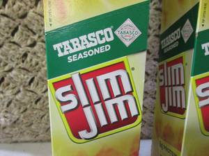 lot 267 image: (C-1) 2 Boxes of Slim Jim Tabasco S...
