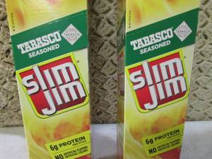 lot 270 image: (C-1) 2 Boxes of Slim Jim Tabasco S...