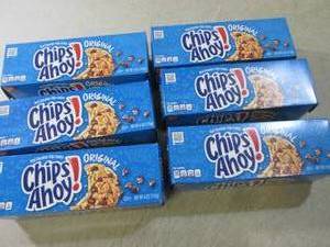 lot 280 image: (B-2) 6 Boxes of Chips Ahoy Origina...