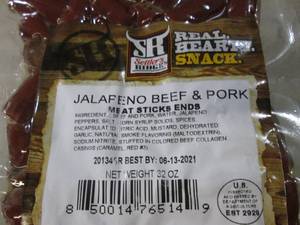 lot 295 image: (B-3) 32oz Pack of Jalapeno Beef & ...
