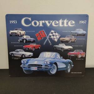 Corvette Metal Sign