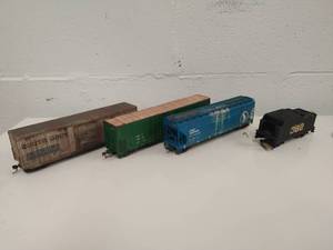 Four Model Train Cars