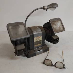 Bench Grinder with Light