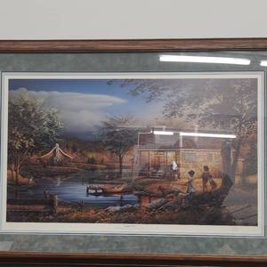 lot 39 image: Terry Redlin Summertime Framed Print