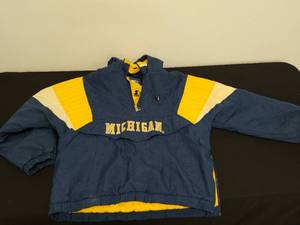 lot 54 image: Vintage University of Michigan Starter Jacket
