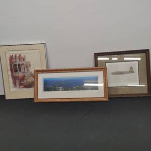 lot 64 image: Three Pieces of Artwork