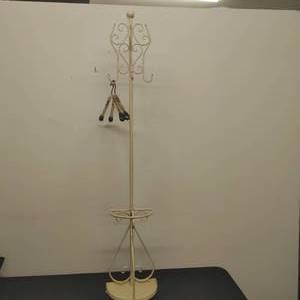 lot 68 image: Metal Coatrack and Umbrella Stand