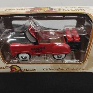 lot 79 image: Pedal Champs Golden Gas Collectible Pedal Car & 1950 Chevy Bullnose Pickup