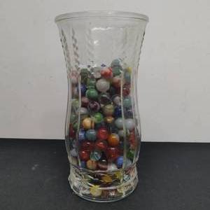 lot 98 image: Vase with Marbles