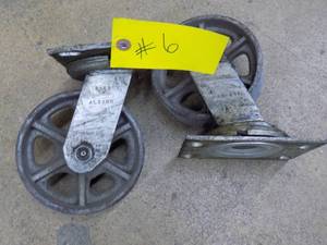 6 Steel Casters Swivel