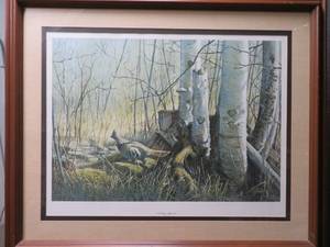 lot 9 image: ON THE PROWL  RUFFED GROUSE BY GARY W. MOSS