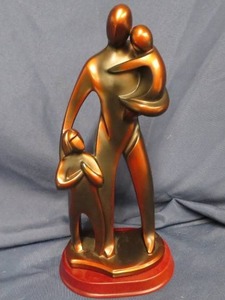 lot 82 image: Abstract Herco Professional Figure Faux Bronze