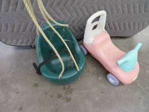lot 120 image: BABY SWING AND RIDE ON TOY