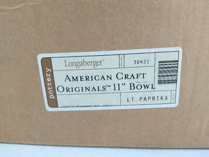 Three Longaberger Mixing Bowls
