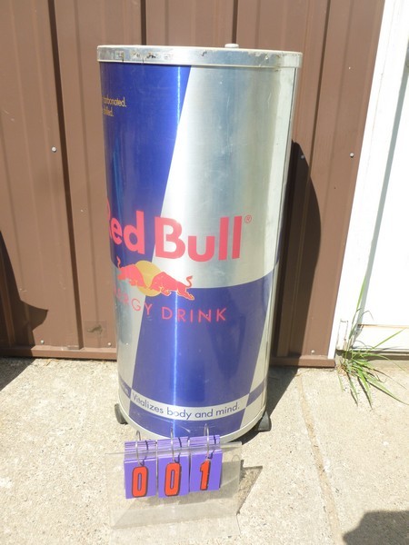Red Bull Cooler 36 X 16 Good Used Condition As Shown Sns Auctions 4 50 Year Collector Estate Part 2 Lightly Used Nos Signs That Have Been In Storage For 15 Years K Bid