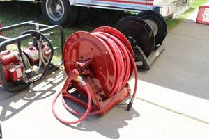 lot 611 image: 2009 Hannay Reels Hydraulic Hose Reel F2015-17-18 H10.5M  with Hydraulic Hose