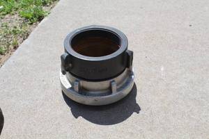 lot 634 image: Action Coupling Equipment, Inc NPT Fire Hose Coupling  with Storz 100 Adapter