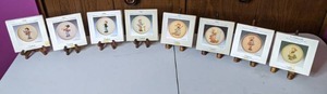 lot 247 image: (8) Goebel M.J. Hummel Mini Collectors Plates 1984-1991