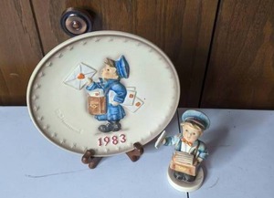 lot 249 image: 13th Annual 1983 Hummel Collector Plate and Matching Figurine
