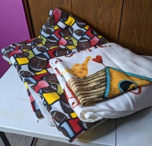 lot 298 image: (2) Fuzzy Blankets