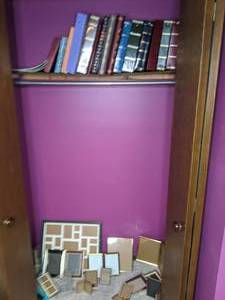 lot 370 image: Contents of Closet Picture Frames and Photo Albums