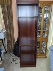 lot 171 image: Wood Finish Tall Laminate Shelf